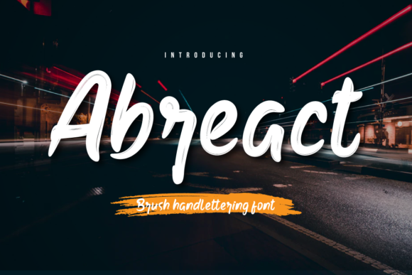 Abreact Brush Font for Handmade Branding