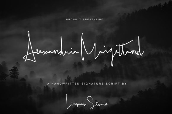 Alexandria Maigettand Font for Editorial Design