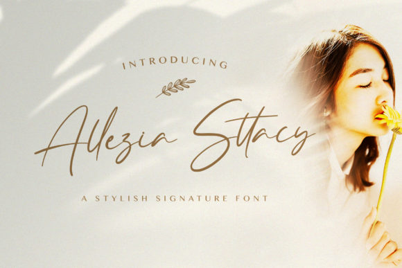 Allezia Sttacy Font for Elegant Handmade Designs