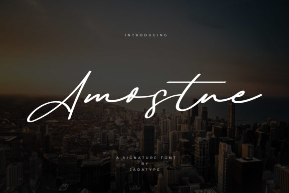 Amostne: A Signature Font for Handmade Brands