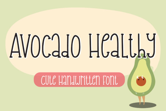 Avocado Healthy Typeface for Playful Branding