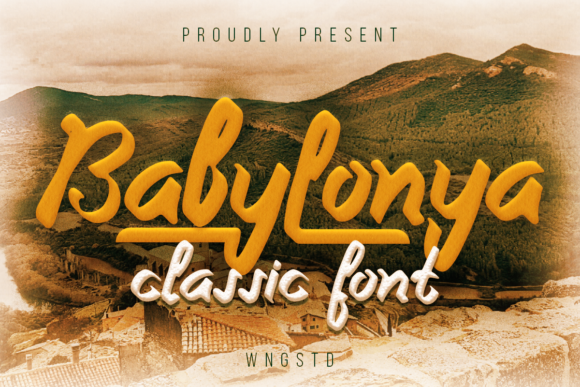 Babylonya: A Bold Script Handwritten Font for Editorial Design
