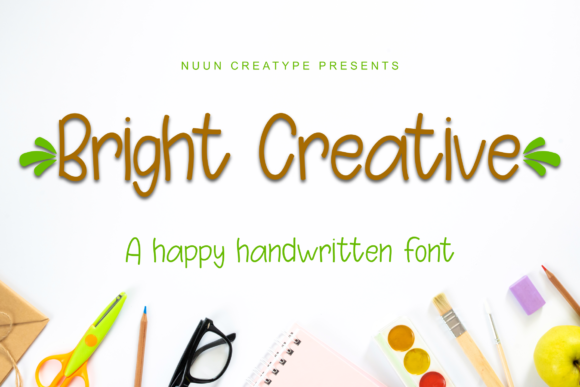 Bright Creative Font for Social Media Design