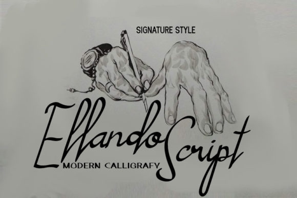 Ellando: A Thin Script Typeface for Modern Makers