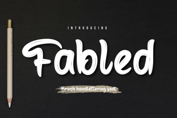 Fabled Brush Font for Handmade Branding