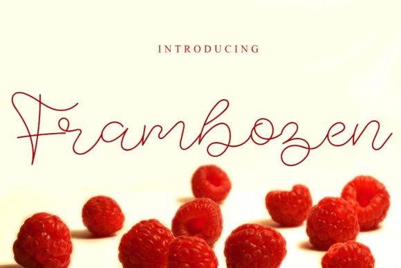 Frambozen: The Delicate Handwritten Typeface for Marketers