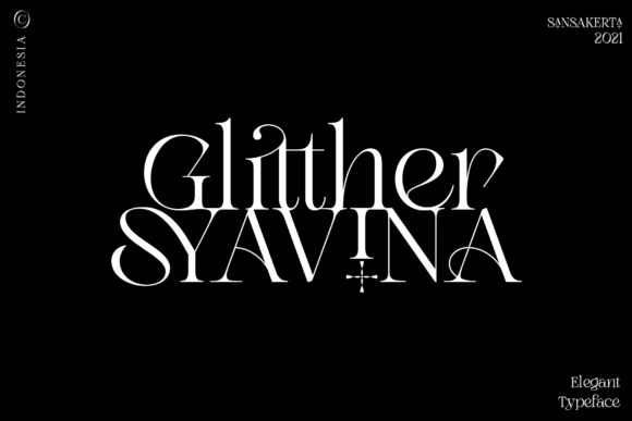 Glitther Syavina Font for Elegant Maker Designs