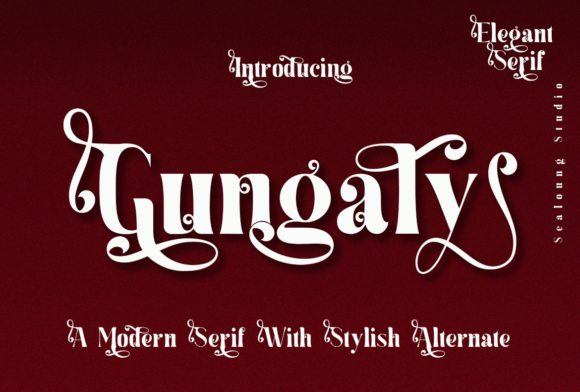 Gungaly: A Playfully Elegant Serif Font for Modern Brands