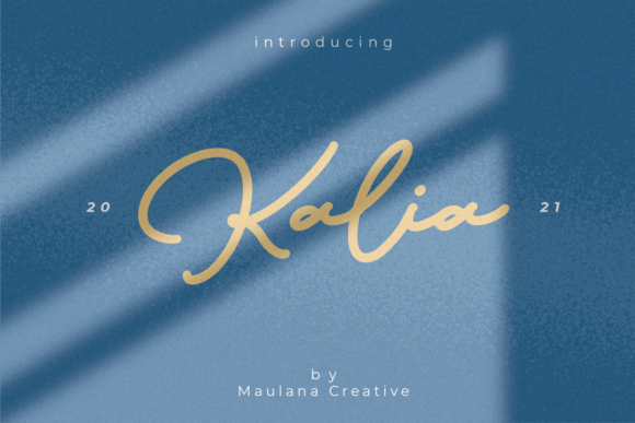 Kalia: A Delicate Script Font for Editorial Design
