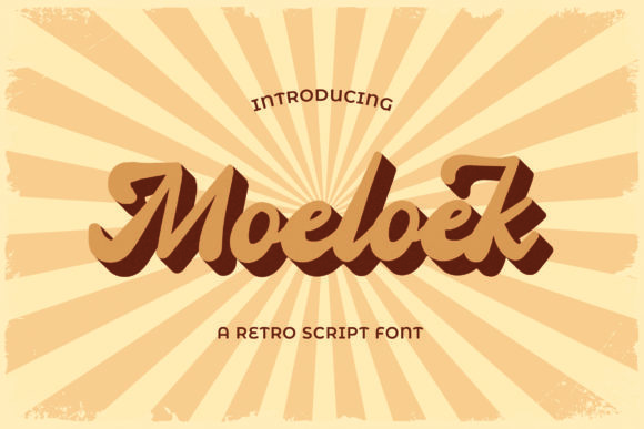 Moeloek: A Retro Script Typeface for Editorial Design