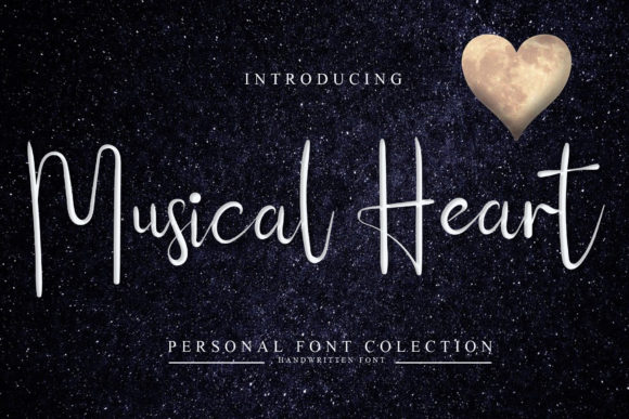 Musical Heart Font for Elegant Web Design