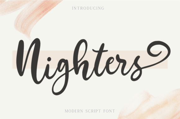 Nighters: The Sweet Handwritten Font for Crafters