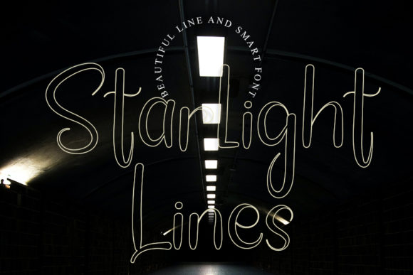 Starlight Lines: The Elegant Handwritten Typeface