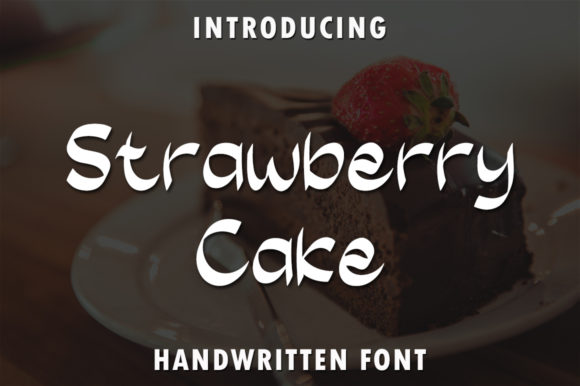 Strawberry Cake Typeface for Editorial Design