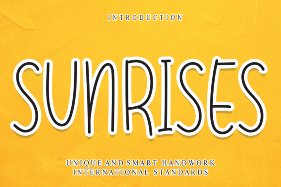 Sunrises Font: Elevate Your Brand Identity
