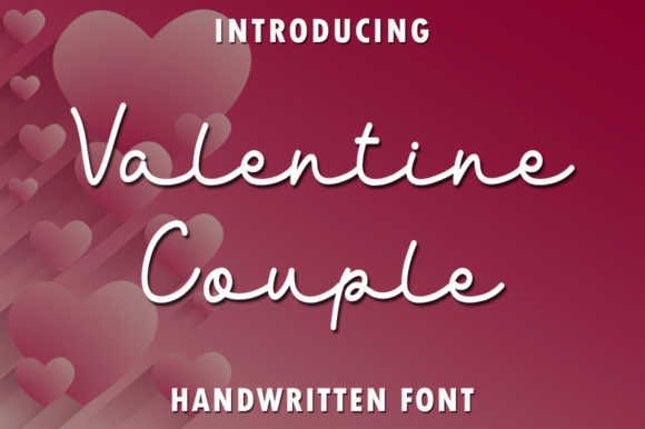 Valentine Couple Font for Branding