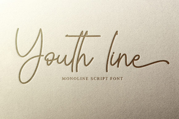 Youth Line: A Delicate Script Font for Modern Brands